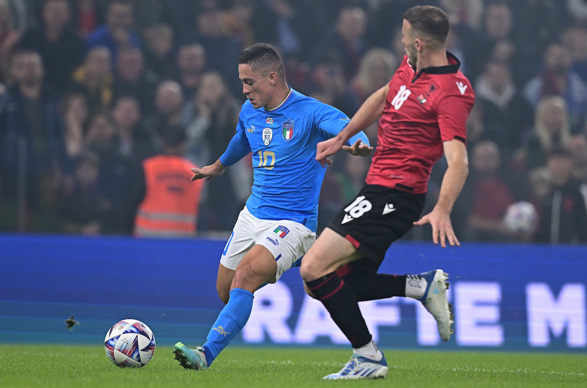 Nazionale, infortunio Raspadori: Mancini spera nel recupero. Le ultime